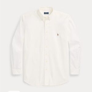Ralph Lauren Men's white Chambray button down Shirt 16.5-35